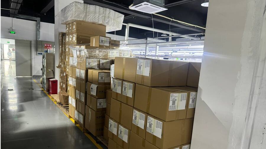 Outbound pallets at a Shenzhen partner facility