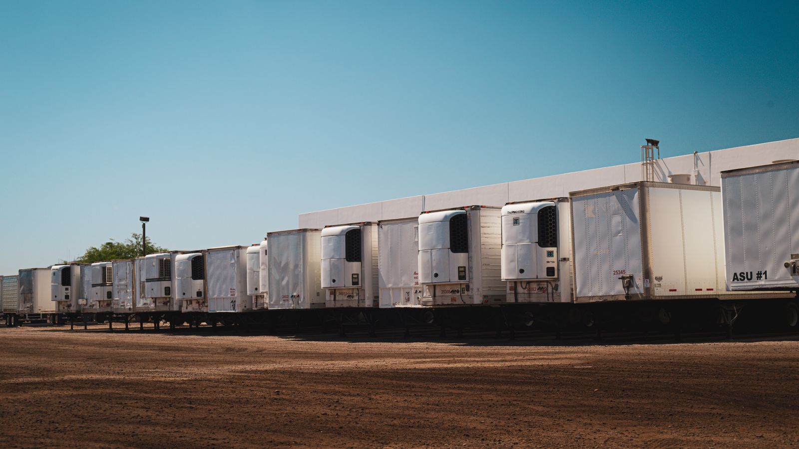 Cold-chain vehicle being prepared for a protected fleet installation